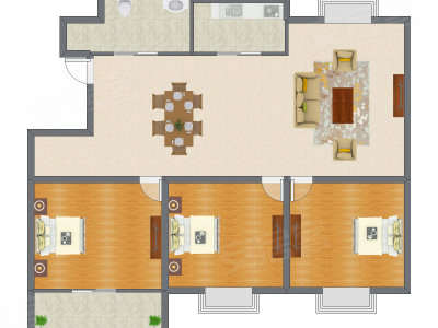4室2厅 146.47平米