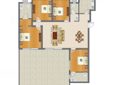 4室1厅 150.11平米