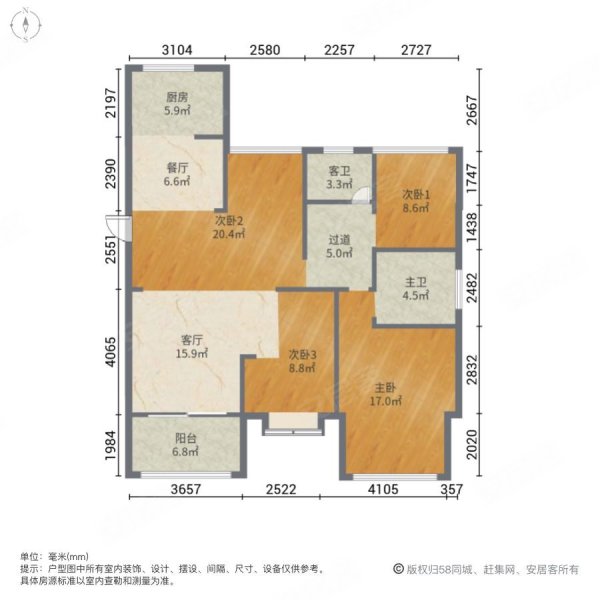 张家港阳光锦程户型图图片