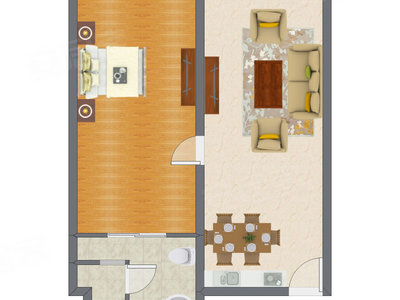 1室2厅 99.02平米