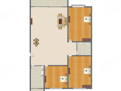 3室2厅 434.00平米
