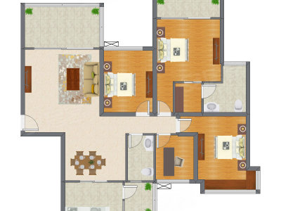 4室2厅 152.26平米