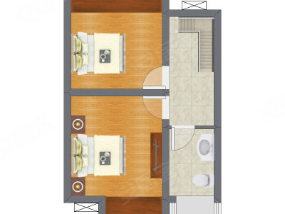 2室1厅 90.30平米