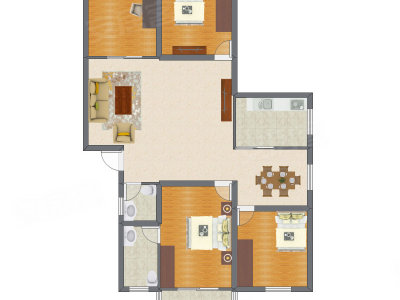 4室2厅 110.55平米