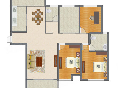 3室2厅 139.31平米