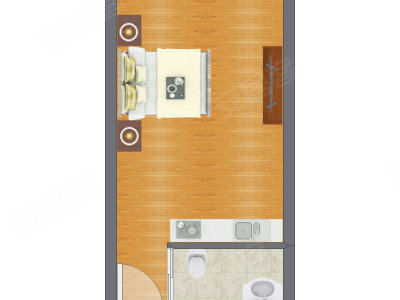 1室0厅 26.99平米