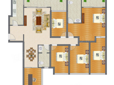 6室2厅 163.53平米