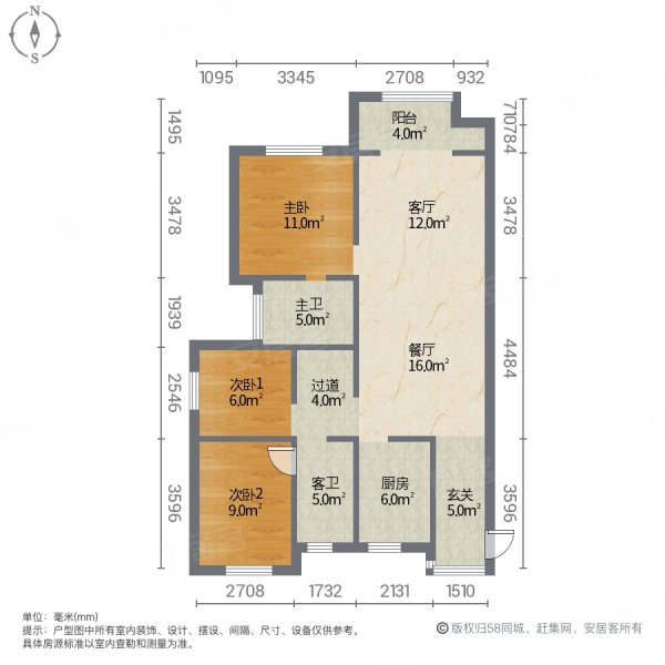 徐州北区新彭花园房型图片