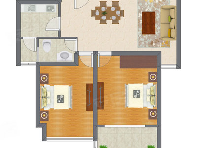 2室2厅 95.55平米