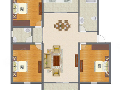 3室2厅 119.90平米