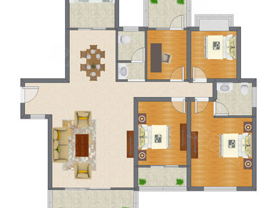 4室2厅 142.24平米