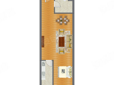 1室0厅 73.60平米户型图