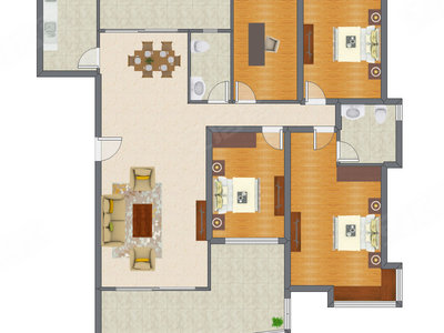 4室2厅 172.47平米