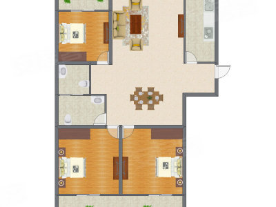 3室2厅 139.56平米