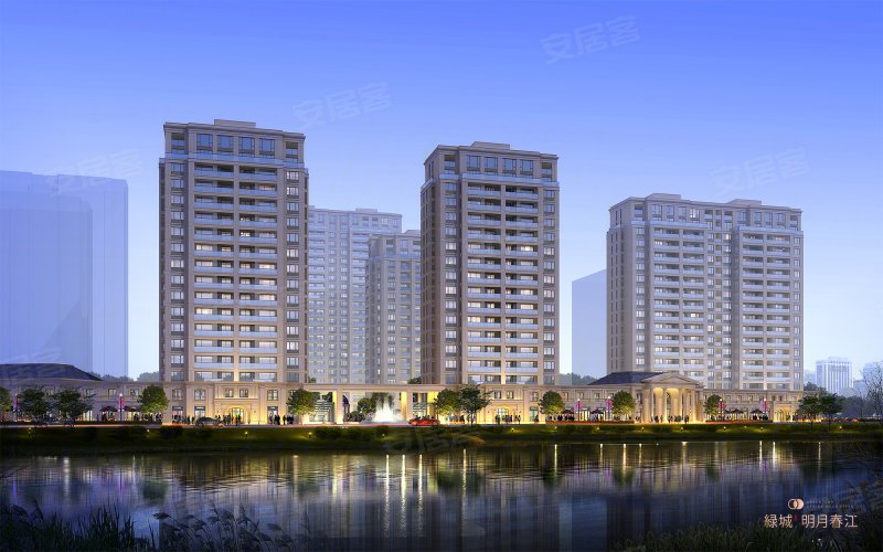 绿城明月春江(新房)3室2厅1卫90㎡南80万