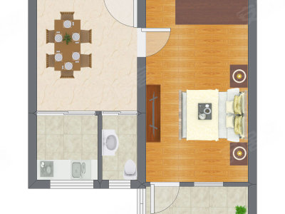 1室1厅 29.98平米