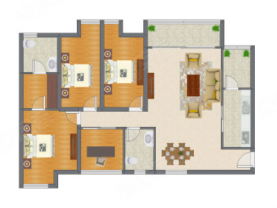 4室2厅 140.17平米