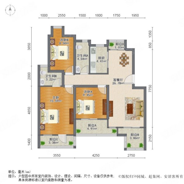 加州香山美树洋房,清水毛坯,价格可谈,随时看房