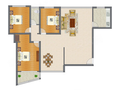 4室2厅 169.22平米