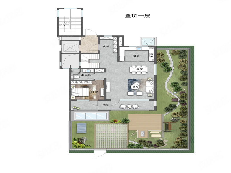 美泉悦府叠拼户型图图片