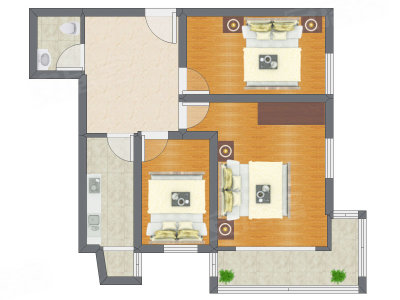 3室1厅 78.45平米