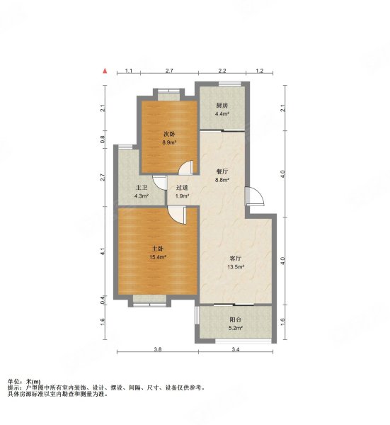 锦绣龙城(B区)1室1厅1卫60.52㎡南北75万