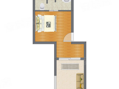 2室2厅 73.50平米户型图