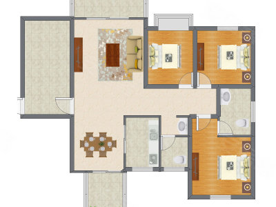 4室2厅 105.17平米