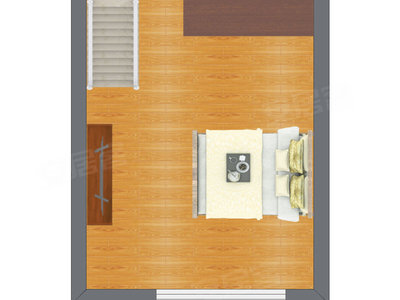 1室1厅 29.96平米户型图