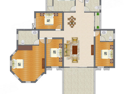 4室2厅 178.79平米