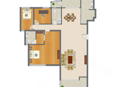 3室2厅 183.61平米