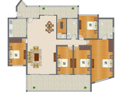 5室2厅 245.12平米