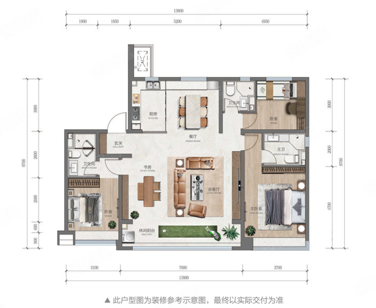 天玺华府户型图图片