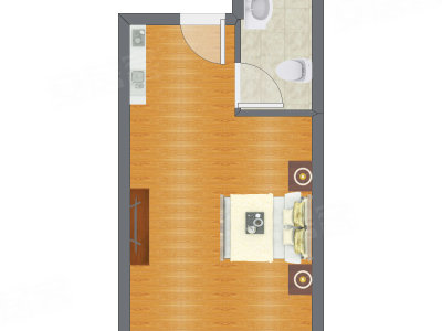1室0厅 53.54平米