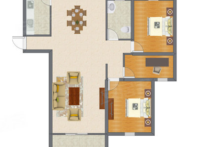 3室2厅 137.40平米