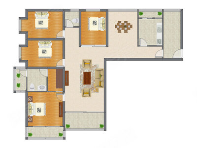 4室2厅 183.69平米