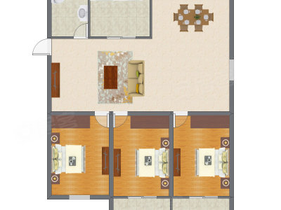 3室2厅 119.46平米