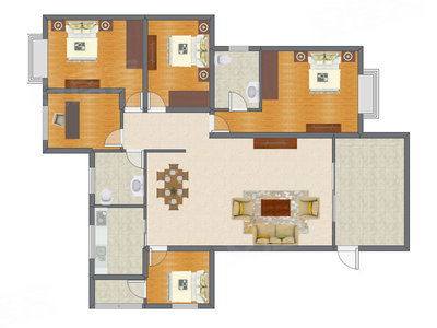5室2厅 168.89平米