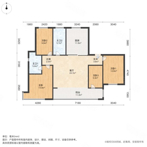 商丘国安天悦府户型图图片