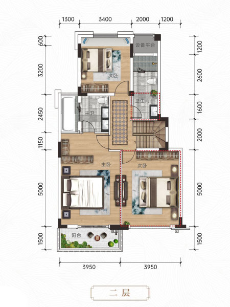 香江悦府(新房)3室2厅3卫162㎡南194万