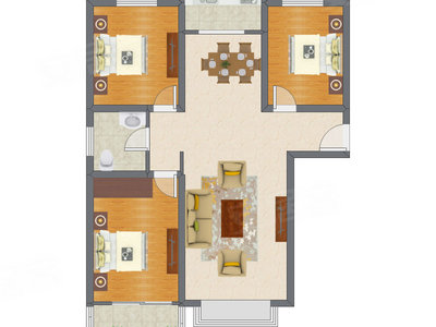3室2厅 113.84平米