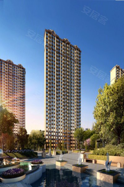 九巨龙龙城华府3室2厅2卫126㎡南北74万