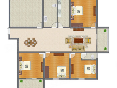 4室2厅 152.02平米