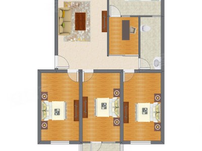 4室1厅 128.50平米