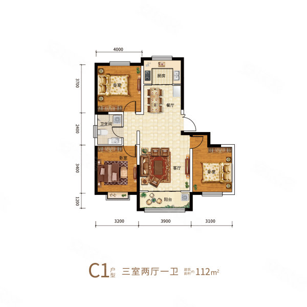 新区核心雍和郡配套齐全户型方正采光好