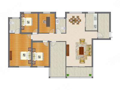 4室2厅 143.73平米