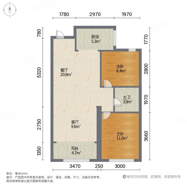 古寨  中学丨半岛印象丨两室精装丨带家具家电丨世昌大道南