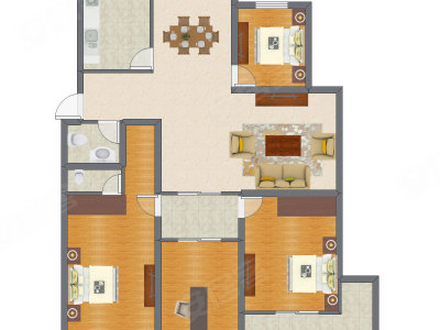 4室1厅 118.45平米
