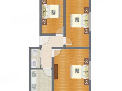 3室1厅 78.30平米