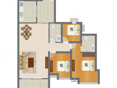 3室2厅 112.05平米